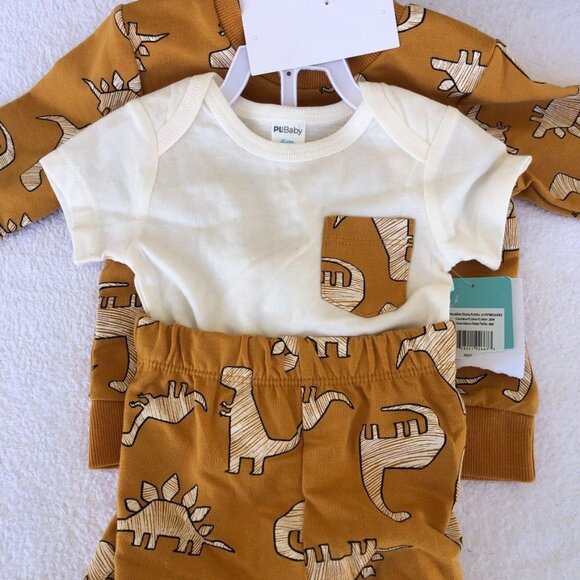 PL:Baby 3 Piece Matching Set Sweatpants Sweatshirt Bodysuit 6M - Picture 6 of 12